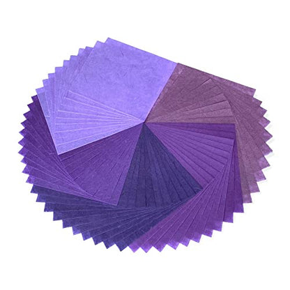 Natural Fiber Mulberry Paper Sheets 6 x 6 Inches (50 Count)