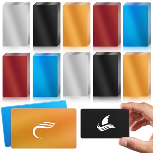 100 Pcs Metal Business Cards Aluminum Laser Engraving Blanks