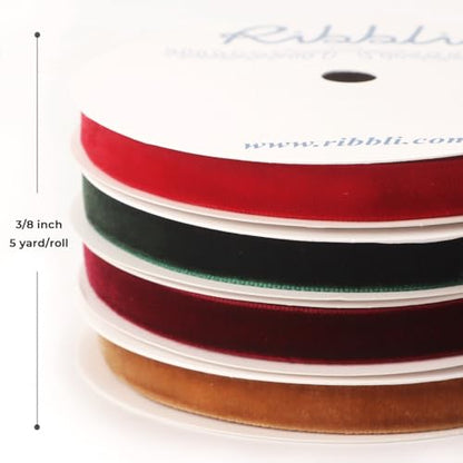 4 Rolls Velvet Ribbon (4 Count)