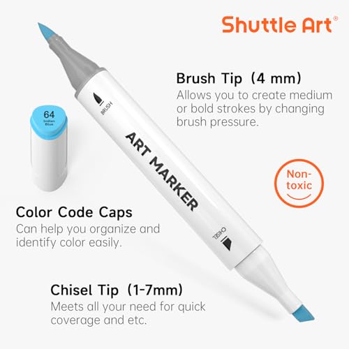 Brush Tip Alcohol Markers