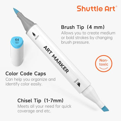 Brush Tip Alcohol Markers