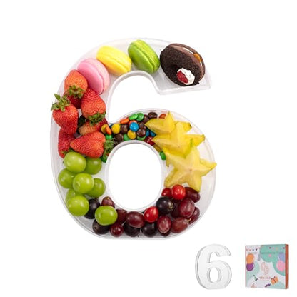 11" Clear Acrylic Letter & Number Charcuterie Tray