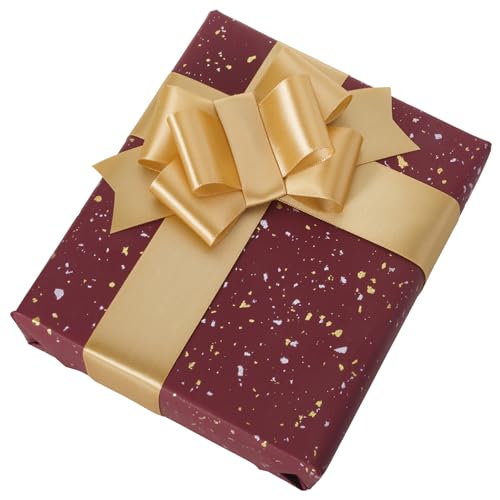 1-1/2 Inch Gold Ribbon 50Yards – Perfect for Gift Wrapping