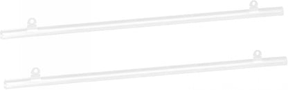 MECCANIXITY PVC Poster Hanger Rail Poster Strip Bar 70cm/28inch Clear with Clips for Poster, Map, 4 Set