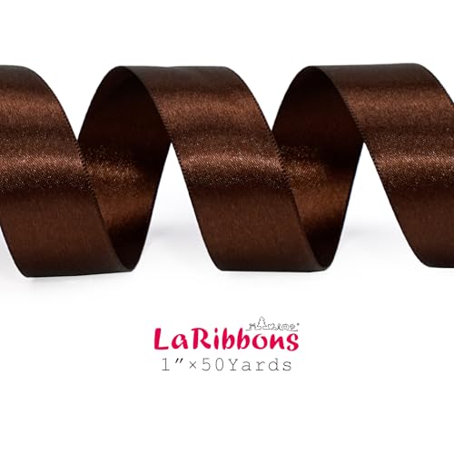 Brown Satin Ribbon 1 inch x 50 Yards