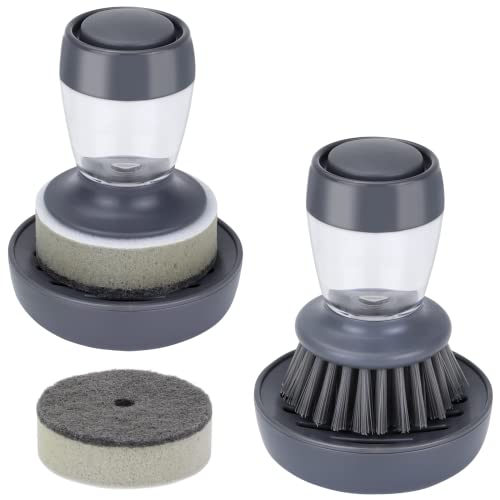 Dish Brush with Soap Dispenser (2 Count)