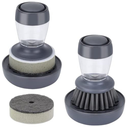 Dish Brush with Soap Dispenser (2 Count)