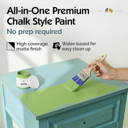 Pistachio 4 Fl Oz Chalk Paint for Furniture All in One