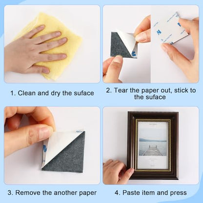 150Pcs Double Sided Foam Tape Sticky Mounting Pads for Wall Crafts (150 Count)