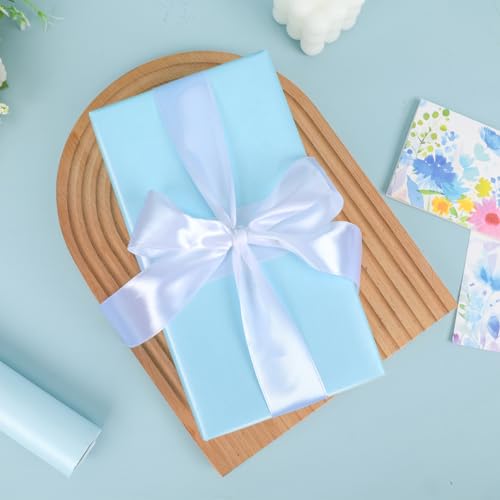 Sky Blue Matte Wrapping Paper (46.58 Sq Ft)