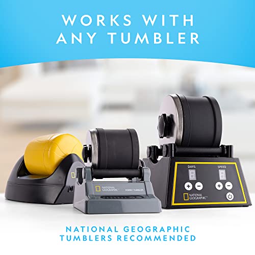 National Geographic Rock Tumbler Refill Kit with 3 Lbs. Rough Gems
