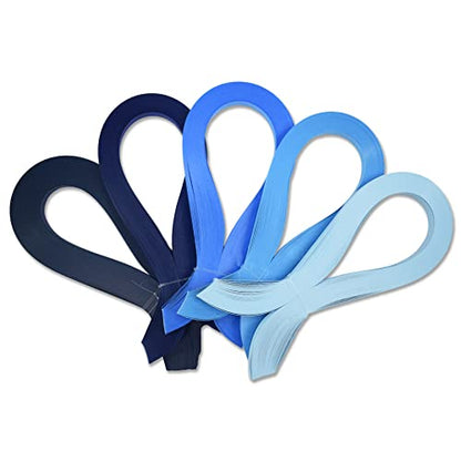 Blue Quilling Paper Strips for Craft Work