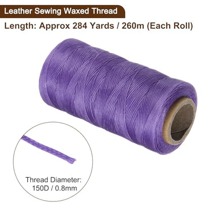 150D 0.8mm Flat Waxed Thread