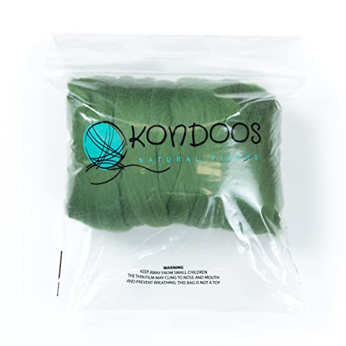 Colored Natural Wool roving (8 Ounce)