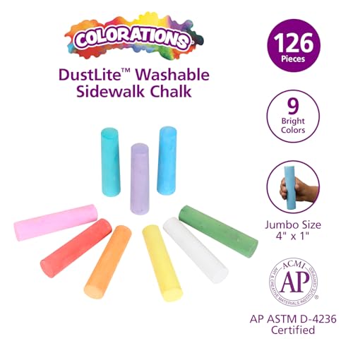 Jumbo Washable Chalk (126 Count)