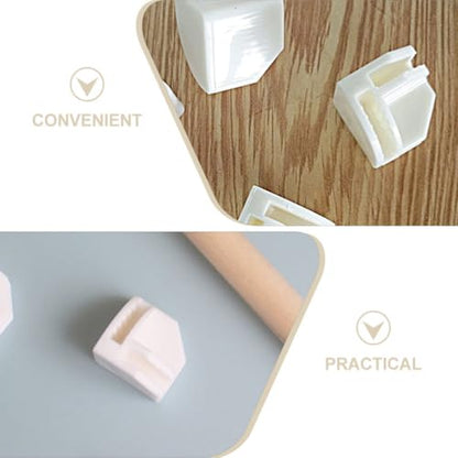 Right Angle Snap Buckles 50 Pack Plastic Cube Storage Connectors for Wire Cube Organizer Modular Closet Shelf Fixing Accessories 0.94 Inch