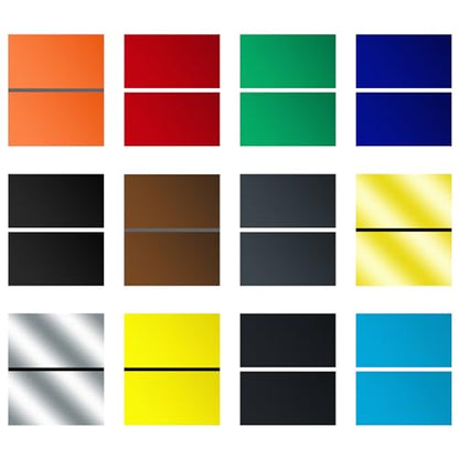 Engraving Blank ABS Double Color Plastic Sheet (12 Count)