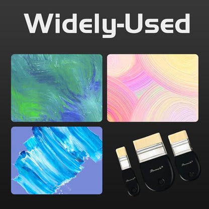 1 PCS Flat Paddle Paint Brush Set (3 Count)
