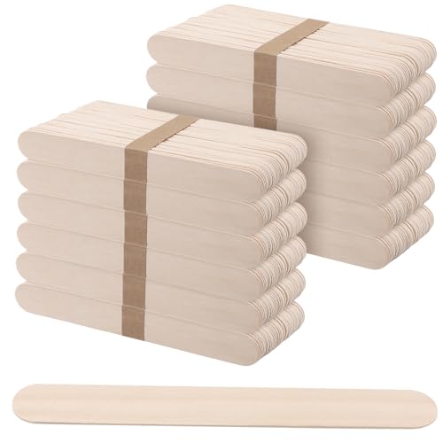600pcs 8 Inch Wooden Craft Sticks Bulk (600 Count)