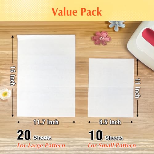 30 Pack PTFE Teflon Paper Mix Pack for Heat Press (30 Count)
