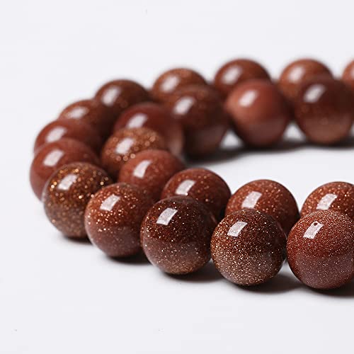 90pcs 4mm Natural Gold Sandstone Beads Gemstone Round Loose Beads for Jewelry Making DIY Bracelet Necklace 15“