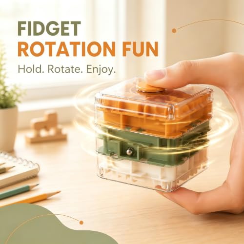 3 Layer 2 in 1 3D Rolling Ball Maze Cube