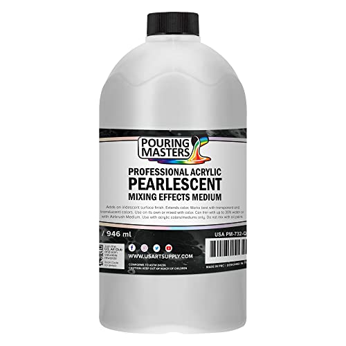32 Oz (Quart) Acrylic Pearlescent Effects Medium (32 Fl Oz)
