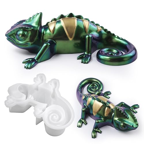 Lizard Animal Cylinder Candle & Resin Mold