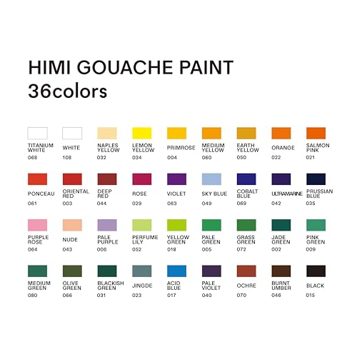 Gouache Paint Tube Set