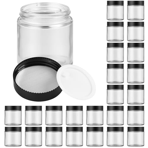 Glass Jars with Lids (24 Count)