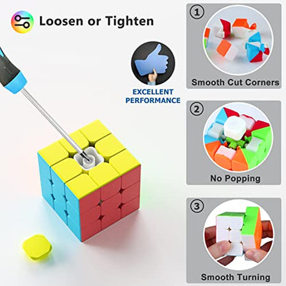 Full Size 3x3x3 Speed Cube Set (6 Count)