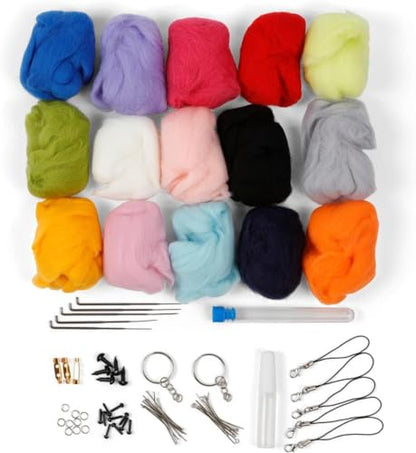 Felting Needles Wool Roving Kit