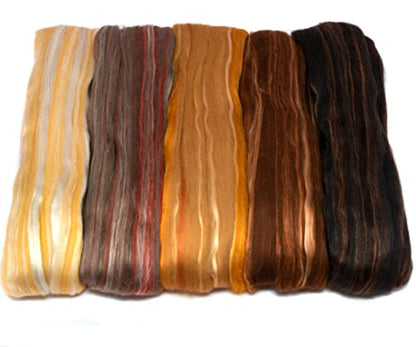 Merino Silk Luxe Tonal Designer Blend. Superfine Merino