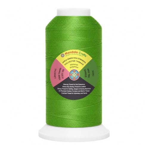 Apple Green Tex 90 Upholstery Polyester Heavy Duty Thread