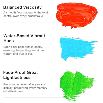 Neon Red Acrylic Paint (4 Fl Oz)
