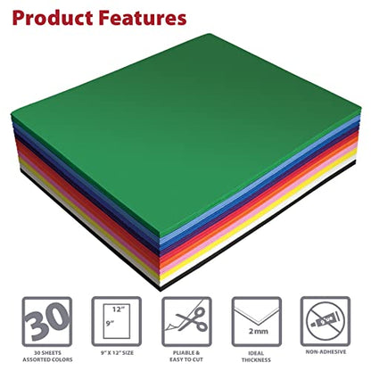30 Pack EVA Foam Sheets
