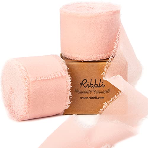 Blush Pink Chiffon Ribbon 1 (60 Foot)