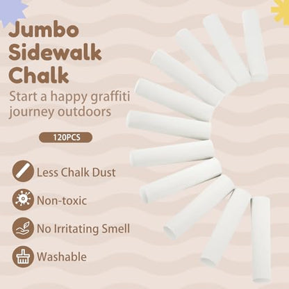 Jumbo Sidewalk Chalk for Kids Outdoor