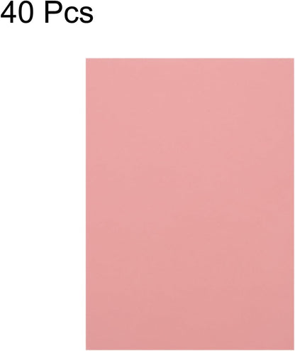 MECCANIXITY Colored Vellum Paper, 40 Sheet Light Pink Transparency 11.7 x 8.2 Printable Vellum Paper, Translucent Vellum Sheets for Printing Wedding Invitations, Ink Jet Laser Printer