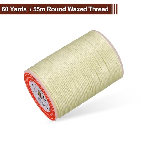 Leather Sewing Waxed Thread 0.8mm 60Yards