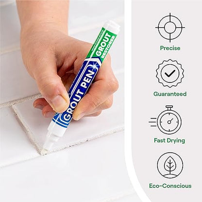 Grout Pen White Tile Grout Paint Marker (2 Count)