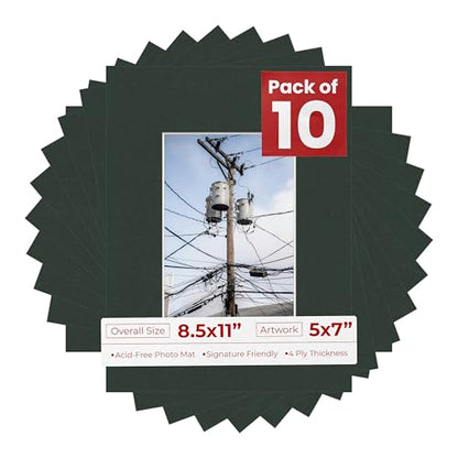 5x7 Mat for 8.5x11 Frame (10 Count)