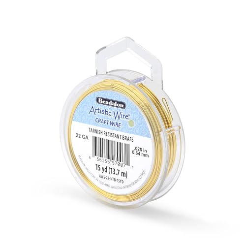 22 Gauge Tarnish Resistant Brass Craft Wire