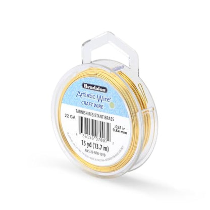 22 Gauge Tarnish Resistant Brass Craft Wire