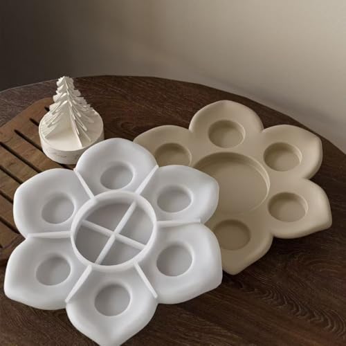 Large Size Lotus Tealight Candles Holder Resin Mold