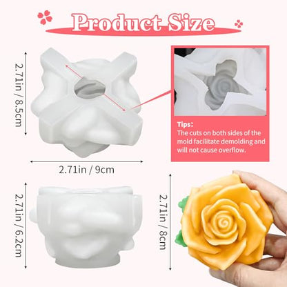 Rose Candle Molds