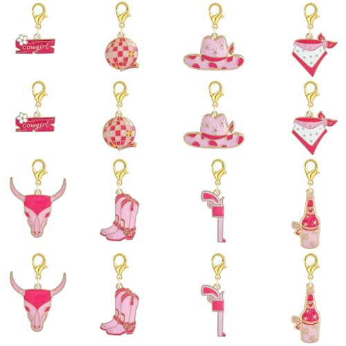 Pink Knitting Stitch Markers for Crocheting