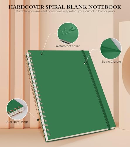 Blank Spiral Notebook Journal 8.5” x 11”