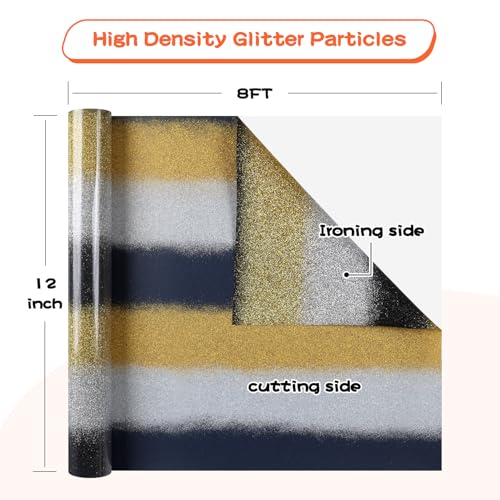 Glitter Heat Transfer Vinyl Rolls