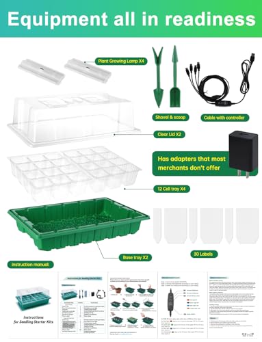 Large Seed Starter Trays with Heat Mat